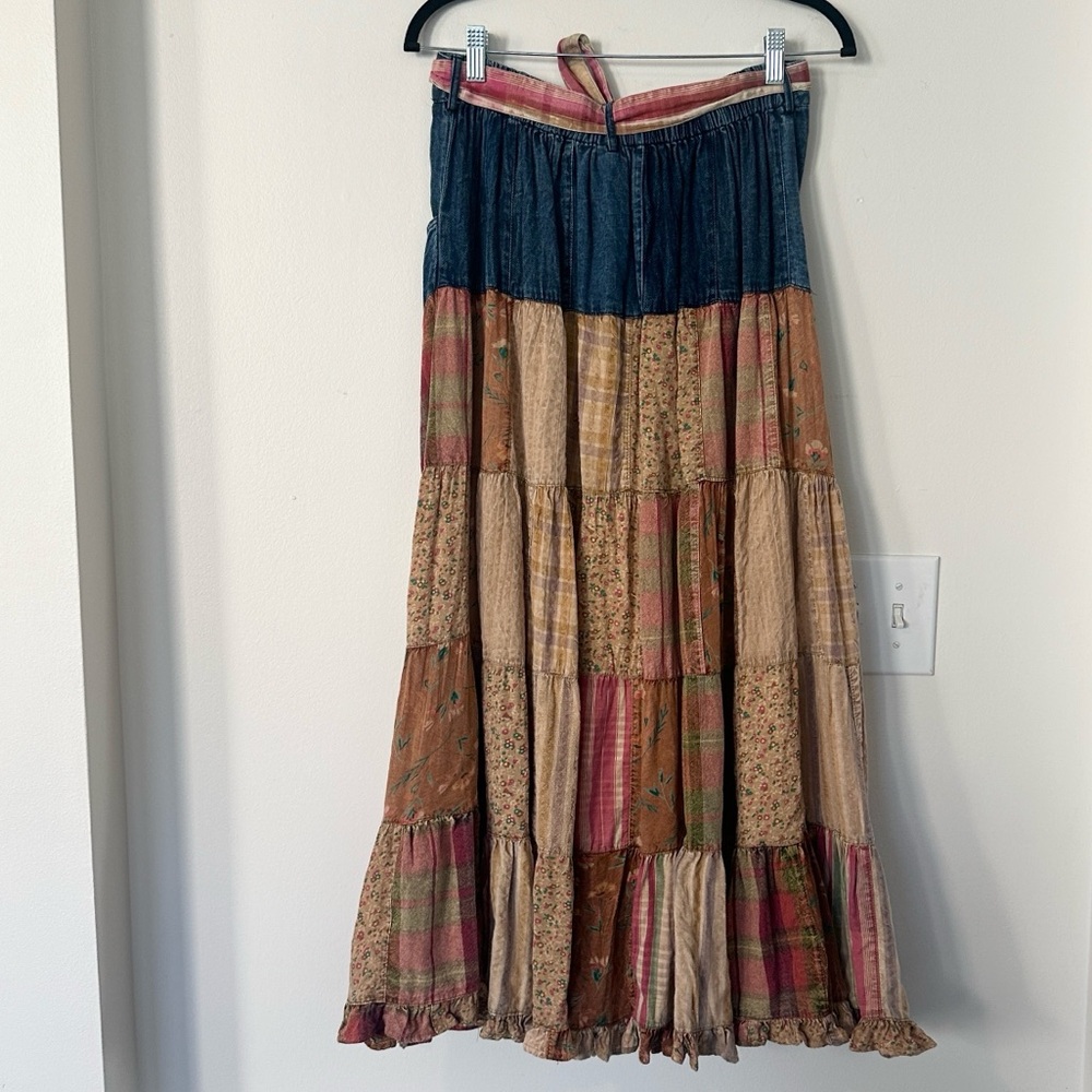 Young Threads Funky Tulip Patchwork Belted Skirt … - image 4